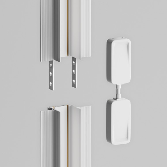 Коннектор питания прямой для встраиваемого в ГКЛ 12.5мм шинопровода Maytoni Radity TRA084C-W-12