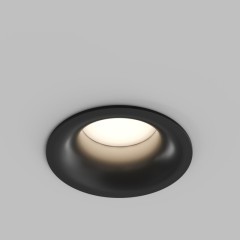 DK3124-BK Встраиваемый влагозащищенный черный светильник Denkirs KIBEK, IP65, под лампу GU5.3 или LED модуль макс. 15 Вт