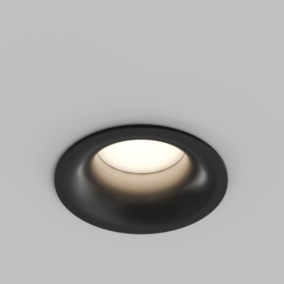 DK3124-BK Встраиваемый влагозащищенный черный светильник Denkirs KIBEK, IP65, под лампу GU5.3 или LED модуль макс. 15 Вт