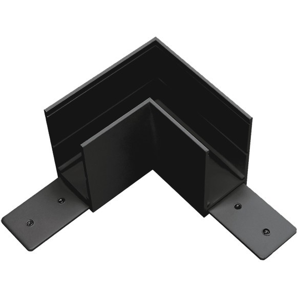 Соединитель угловой черный для накладных шинопровода TETA PRO 220V Lightstar 505127-ALU (обн. артикул)