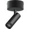 Черный накладной светодиодный спот с изм углом рассеивания 20-55° и рег. цвет. температурой 2700;4200;6000К 12W 840Лм CRI90 Canno Pro Lightstar C4127SO