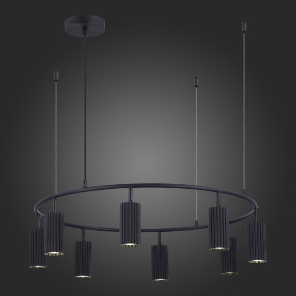 SL1213.403.08 Светильник подвесной ST-Luce Черный/Черный GU10 8*5W 4000K KENDO SL1213.403.08 Светильник подвесной ST-Luce Черный/Черный GU10 8*5W 4000K KENDO