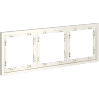 VLS100313 Рамка пластиковая для электрических изделий бежевого цвета VOLTUM серии S70 на 3 поста (хлопок)