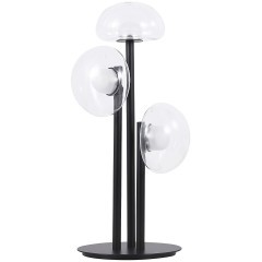 Настольная лампа Crystal Lux BOSQUE LG3 BLACK/TRANSPARENT