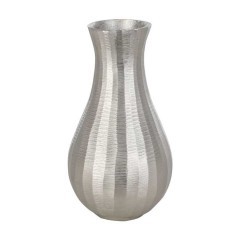 421043 Ваза декоративная ABUCAY, H230, ?120, алюминий, цвет никель