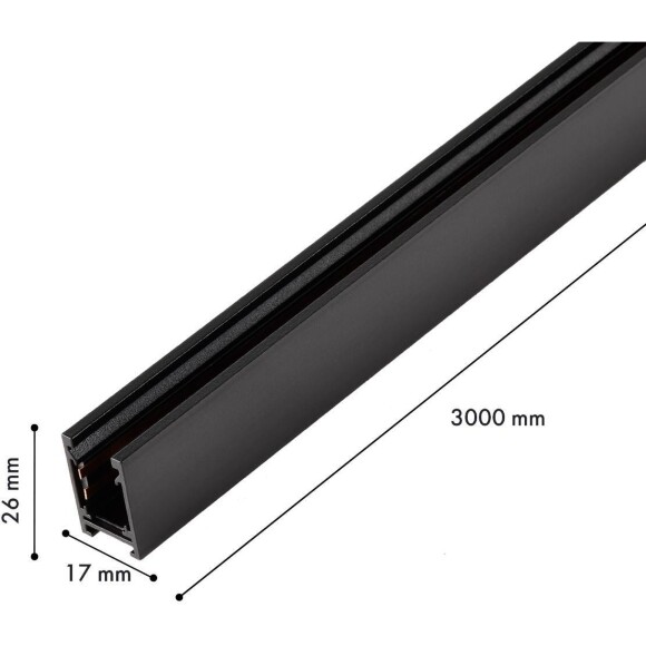 Магнитный узкий 3м накладной шинопровод Favourite Logica 1013-TB-300
