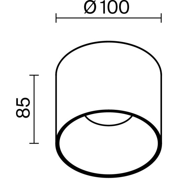 Потолочный светильник Technical C064CL-01-15W3K-RD-B
