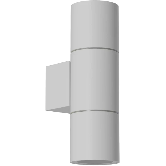 Favourite Bonum 4794-2W Белый уличный настенный светильник, фасадный спот цилиндр со светом в обе стороны, D95xW60xH195, под сменные лампы GU10 2шт макс. 35Вт, IP65, 220В