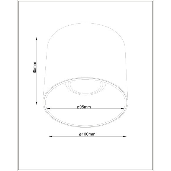 Потолочный светильник Technical C064CL-01-15W3K-D-RD-B