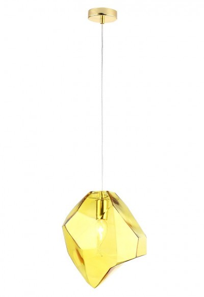 Светильник подвесной Crystal Lux NUESTRO SP1 GOLD/AMBER