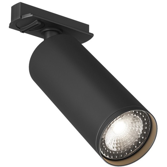 Однофазный двужильный трековый светильник Denkirs DK6202-BK SOLID Tube под сменную лампу GU10