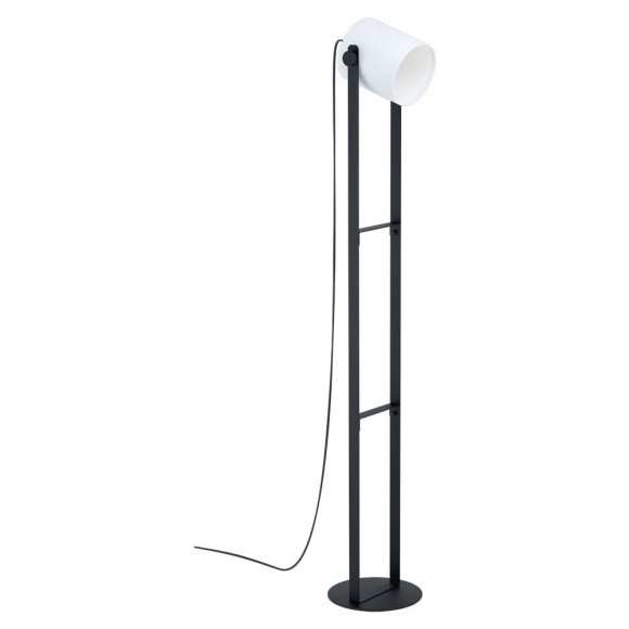 43429 Торшер HORNWOOD 1 с ножн. выкл., 1х28W (E27), L215, H1395, осн.?230, сталь, дерево, черный/тек