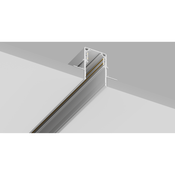 Шинопровод 2м белый встраиваемый магнитный для ГКЛ 12,5 мм Crystal Lux CLT 0.123 02 L2000 WH 1407/026