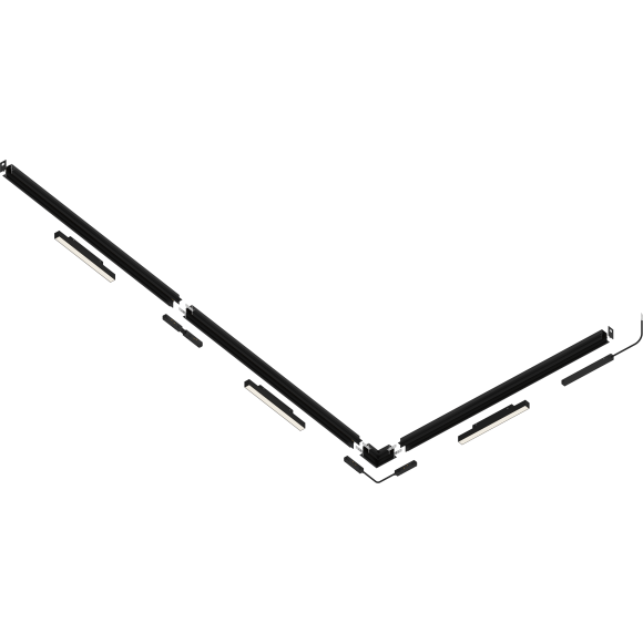 Шинопровод 2м белый встраиваемый магнитный для ГКЛ 12,5 мм Crystal Lux CLT 0.123 02 L2000 WH 1407/026