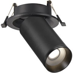 ST759.408.01 Св-к встр. Черный GU10 1*50W IP20 D95xH125 220V Без ламп Встраиваемые светильники