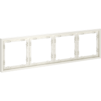 VLS100413 Рамка пластиковая для электрических изделий бежевого цвета VOLTUM серии S70 на 4 поста (хлопок)