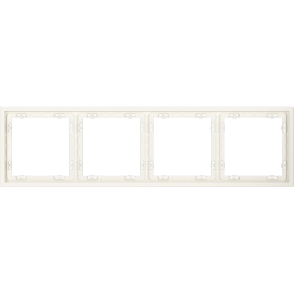 VLS100413 Рамка пластиковая для электрических изделий бежевого цвета VOLTUM серии S70 на 4 поста (хлопок)