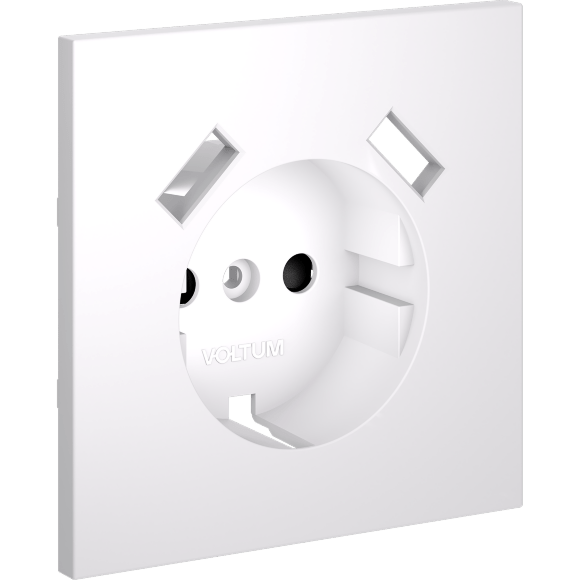 VLS000902 Накладка для розетки с заземлением и защитными шторками, с зарядкой от USB (ТИП A + ТИП A) белого матового цвета VOLTUM S70 (белый матовый) VLS000902 Накладка для розетки с заземлением и защитными шторками, с зарядкой от USB (ТИП A + ТИП A) белого матового цвета VOLTUM S70 (белый матовый)