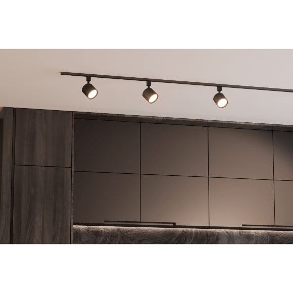 Crystal Lux CLT 0.31 020 BK 1409/069 Черный однофазный двужильный светильник под сменную лампу GX53 макс 50Вт, матовый металл, поворотный, 105x80мм, IP20, 220V