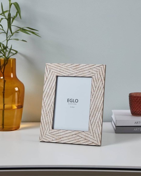 423075 Фоторамка KEMAYAN, L200, B15, H250, пластик, стекло, бежевый