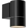 Favourite Bonum 4795-1W Черный уличный настенный светильник, фасадный спот цилиндр со светом в одну сторону, D95xW60xH95, под сменную лампу GU10 макс. 35Вт, IP65, 220В