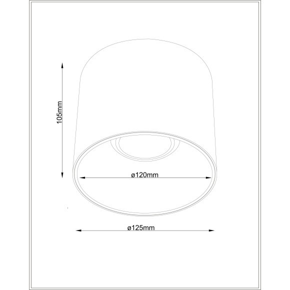 Потолочный светильник Technical C064CL-01-25W4K-RD-WB