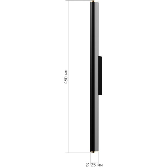 SL6210.401.02 Светильник настенный ST-Luce Черный/Черный, Золотистый LED 2*2,5W 3000K LILT