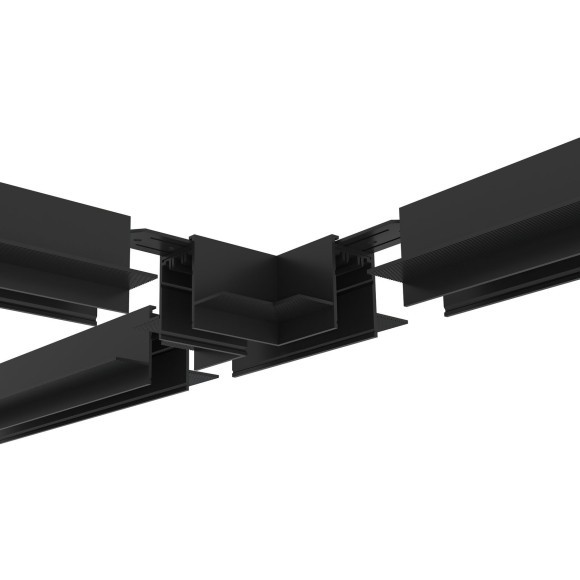 Соединитель T-образный для шинопровода в ГКЛ 12.5мм Smart 220V Denkirs TR2113-BK