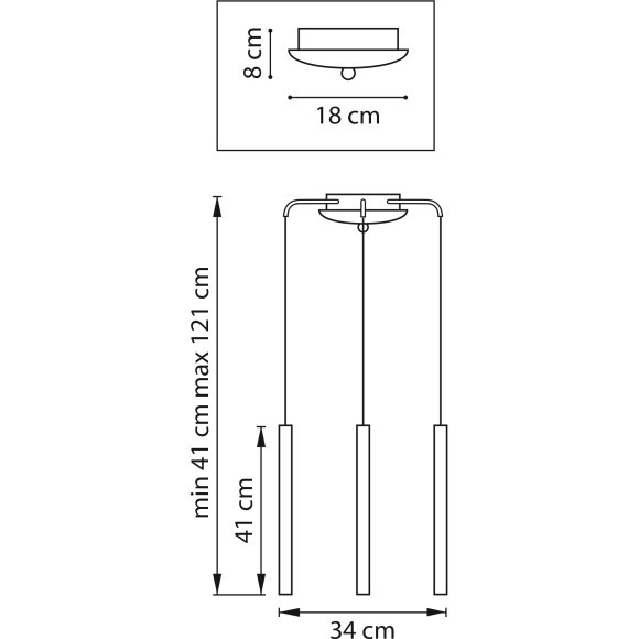 Люстра подвесная Tubo Lightstar L3T747237