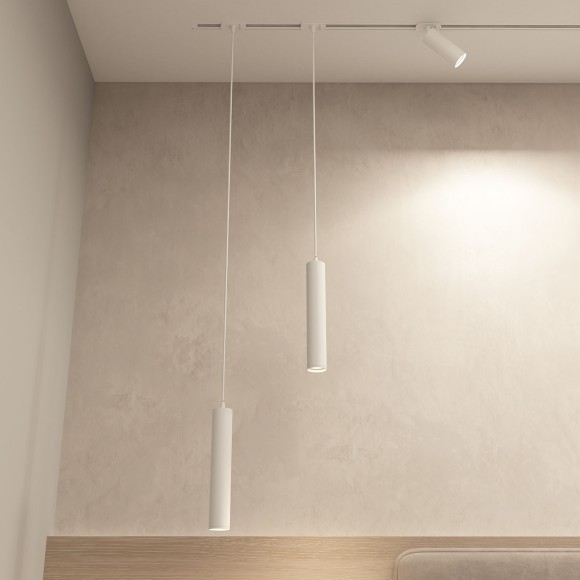 Трековый однофазный двужильный светильник DK6210-WH GU10 Трековый однофазный двужильный светильник DK6210-WH GU10