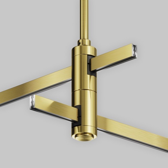 Потолочная стойка двойная поворотная Long с перед. питания на 2 уровень Maytoni Flarity TRA159C-D1-BS