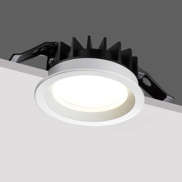 359844 Белый круглый светодиодный светильник с перекл. цв. температуры 15W 1500Лм 2700;3200;4000К 120° UGR16 CRI95 IP44 Novotech FLUO 359844 Белый круглый светодиодный светильник с перекл. цв. температуры 15W 1500Лм 2700;3200;4000К 120° UGR16 CRI95 IP44 Novotech FLUO