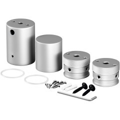 Набор для вертикального накладного монтажа Nemo D25 серебро 20311