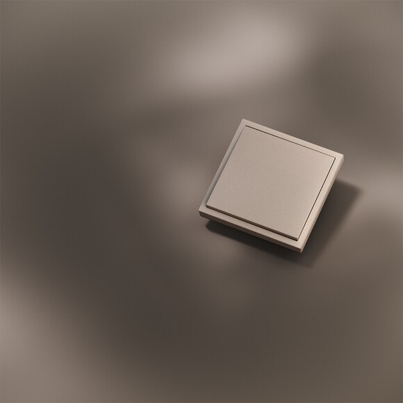 VLSM000110 Клавиша металлическая для выключателя и переключателя одноклавишного платинового цвета VOLTUM S70 Metal (платина)