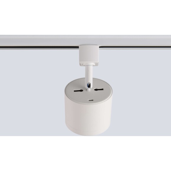 Crystal Lux CLT 0.31 020 WH 1409/06 Белый однофазный двужильный светильник под сменную лампу GX53 макс 50Вт, матовый металл, поворотный, 105x80мм, IP20, 220V