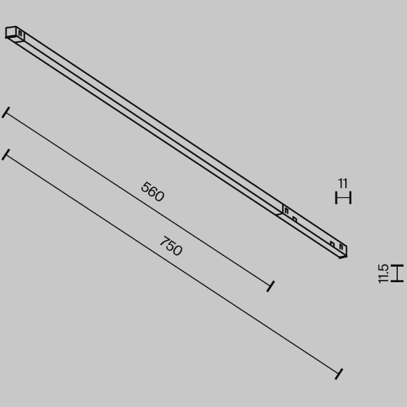 Трековый светильник Technical TR240-4-12WTW-DD2-B