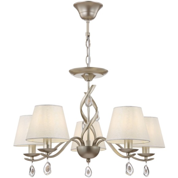 Люстра потолочная Freya FR2001PL-05G Monique под лампы 5xE14 40W