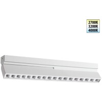 359764 OVER NT25 396 белый Светильник накладной с перекл. цв. температуры IP20 LED 18W 180-265V 2700К/3200К/4000К EOS