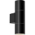 Favourite Bonum 4795-2W Черный уличный настенный светильник, фасадный спот цилиндр со светом в обе стороны, D95xW60xH195, под сменные лампы GU10 2шт макс. 35Вт, IP65, 220В
