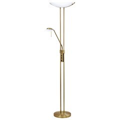 90279 EGLO BAYA-SONIC Торшер напольный с 2 лампами E14, 270Вт, бронза, стекло