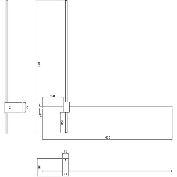 Бра Maytoni C070WL-L12GB3K Pars светодиодная 2xLED 12W
