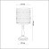 Декоративная настольная лампа Odeon Light 2641/1T SALONA под лампу 1xE14 40W