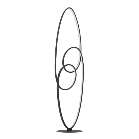 901015 GIANELLA Светодиодный торшер с выключателем, 38Вт, 4400Лм, 3000К, алюминий/сталь/пластик, черный/белый 901015 GIANELLA Светодиодный торшер с выключателем, 38Вт, 4400Лм, 3000К, алюминий/сталь/пластик, черный/белый