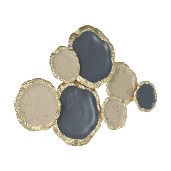 426029 BUGRINO Декоративное панно металл золотой серый бежевый 1213x800