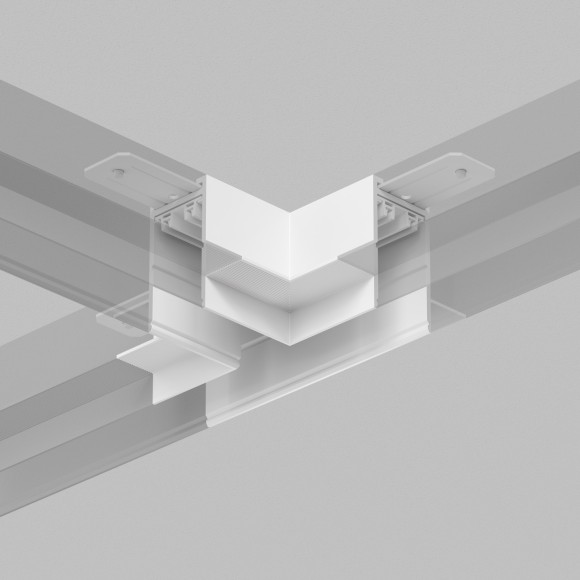 Соединитель T-образный для шинопровода в ГКЛ 12.5мм Smart 220V Denkirs TR2113-WH