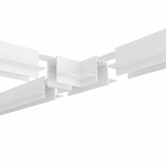 Соединитель T-образный для шинопровода в ГКЛ 12.5мм Smart 220V Denkirs TR2113-WH