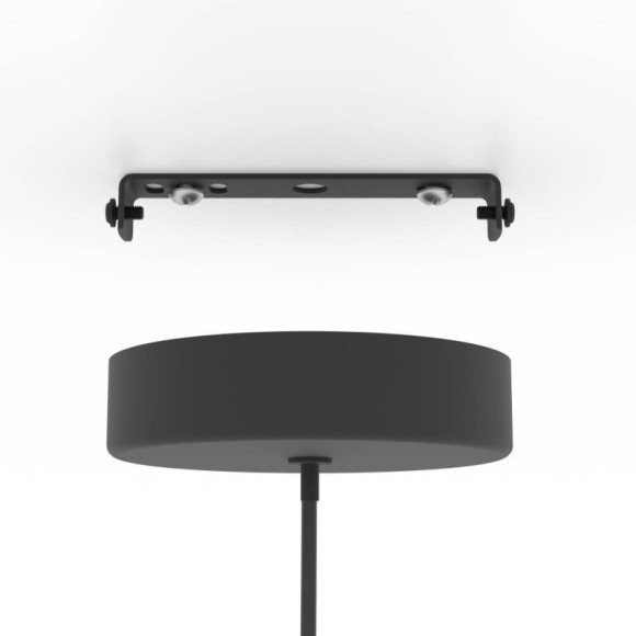 900731 Подвесной светильник (люстра) ESCANDELL, 1X40W (E27), ?250, сталь, черный, матовая латунь