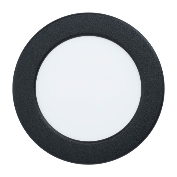 99157 Светодиодный встраиваемый светильник FUEVA 5, 5,5W (LED), ?117, ET26, 700lm, 4000K, сталь, черный/пл