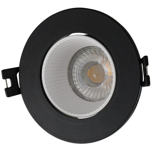 DK3061-BK+WH Пластиковый встраиваемый светильник, под сменную лампу GU5.3