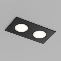 DK3112-BK Встраиваемый черный влагозащищенный светильник Denkirs PORT 2 лампы GU5.3 или LED модуля макс. 15 Вт